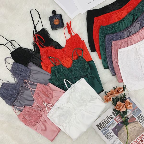 

silk musa autumn imitation sling simulated lace silk stitching lace style suspender nightdress for women, Black;white