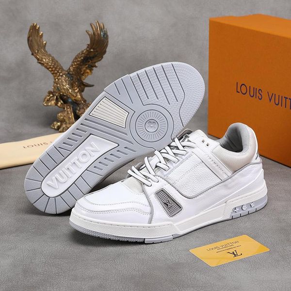 

new casual men sneakers shoes luxury fashion luxury trendy trainers athletic fitness trainer sneaker chaussures pour hommes men shoes casual, Black