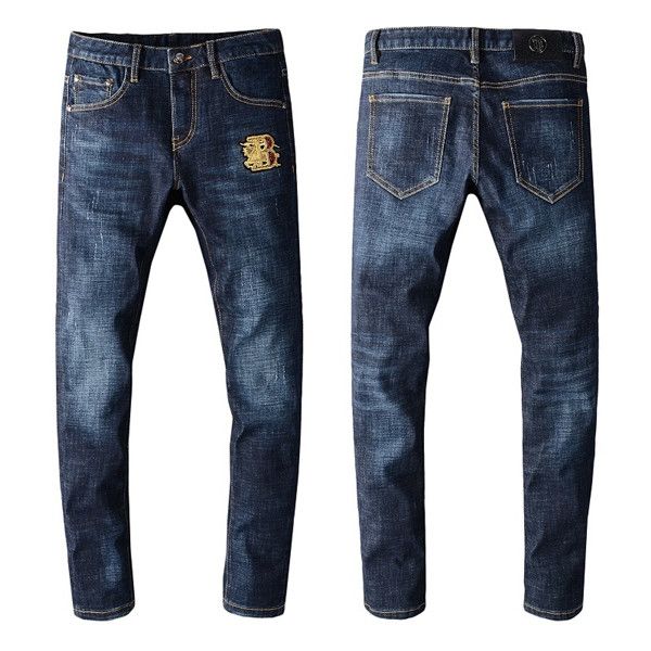 

men's designer pants trend of hip-hop bicycle motorcycle men's master design high-quality jeans are for men, Blue