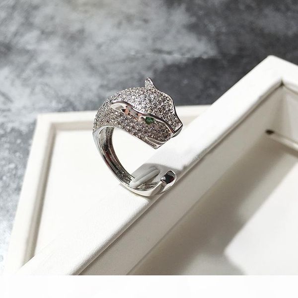 

g высокое качество и уникальный стиль титана стальное кольцо 18 k золото открытое кольцо пару подарков для моды мужчин и женщин кольца, Silver