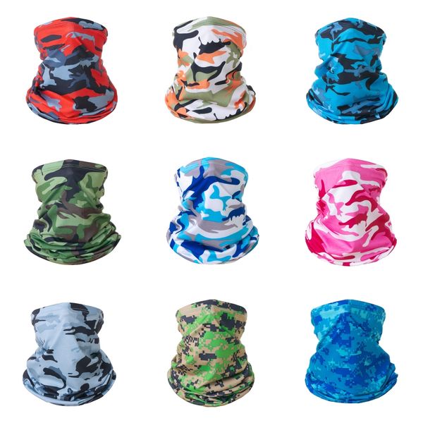 

leaf camouflage skeleton seamless magic headband bandana army tube neck man face mask bicycle head scarf headwear #500#766, Black