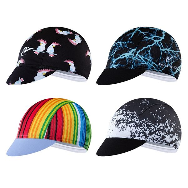 

colorful bicycle riding small cloth cap team riding hat outdoor sunshade bicycle cloth hat cap sports, Blue;gray