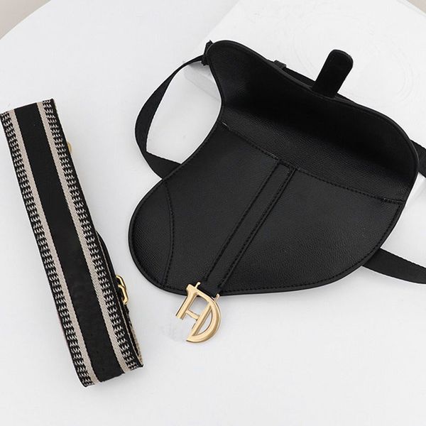

fashion vintage leather saddle bag women luxury shoulder bags small round handbag spring and summer rivet crossbody messenger bags, Black