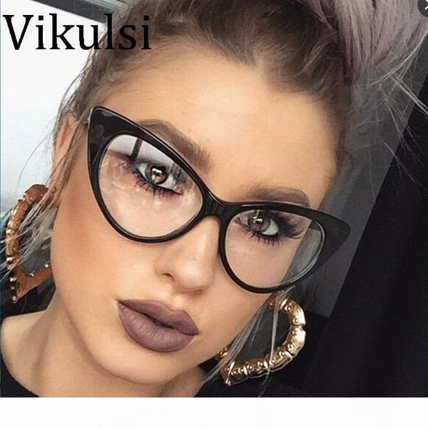 

2017 óculos new sexy cat eye optical очки женщина transparent очки vintage clear очки оптического frame, Silver