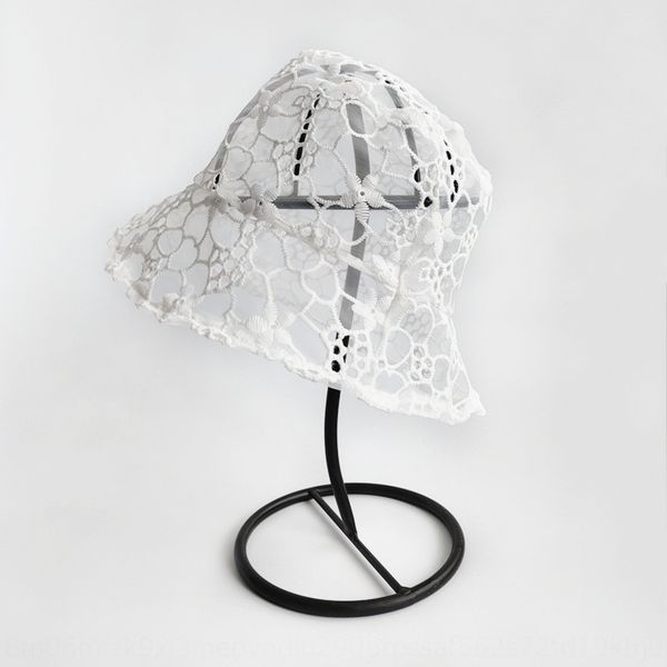 

ins web red korean children's bucket bucket lace fisherman fisherman boys' and girls' lace basin hat summer hollow thin hat, Yellow