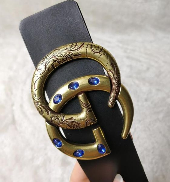 

2020 men&#39s and women&#39s belt snake belt letter leisure smooth and pin buckle belt of charge, Blue;gray