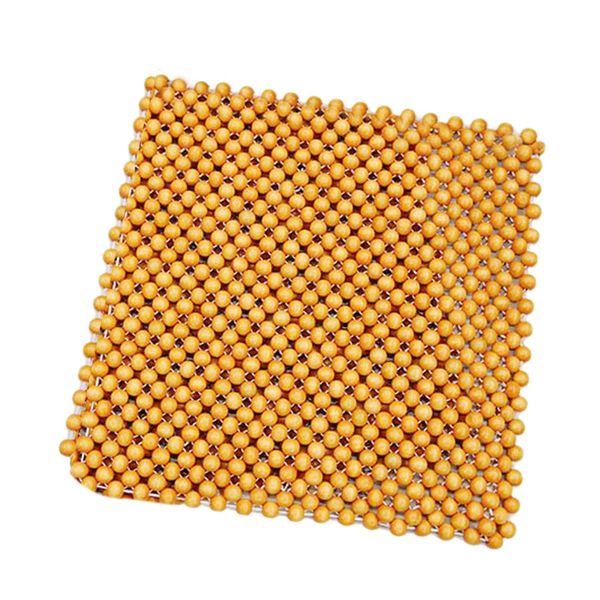 

seat cushions muzhu car cushion wooden beads chair art massage cover bead pad beige