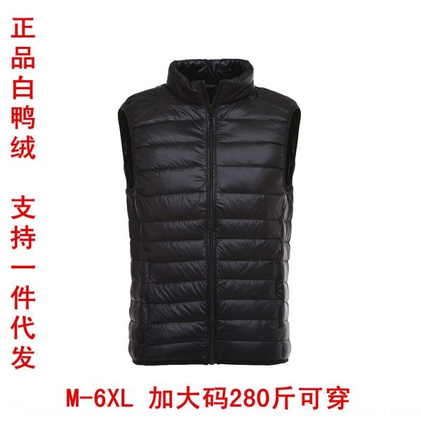 

мужская новый короткий осенний и зимний открытый жилет пуховик пальто пуховик мужской тонкий жилет пальто моды, Black