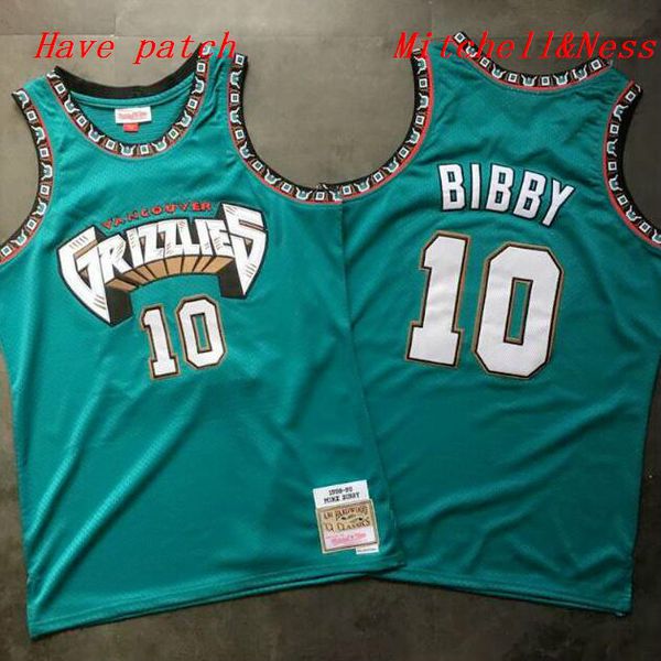 

men& vancouver grizzlies 10 mike bibby mitchell & ness turquoise hardwoods classics 1998-99 swingman jersey 0001, Black;red