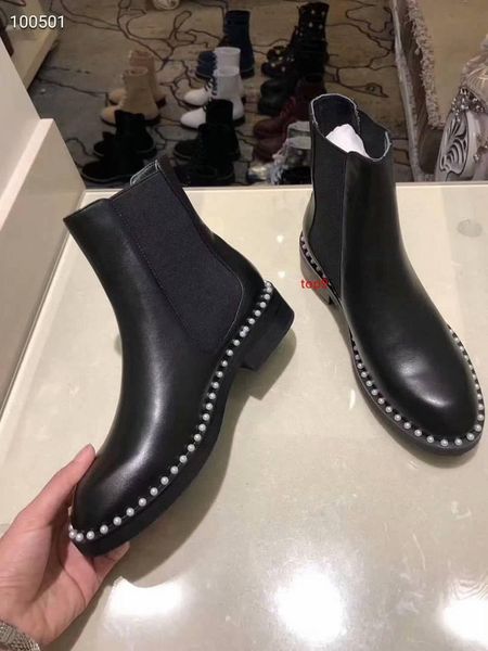 

женщины с замши моды ботильоны международный модельер зимней обуви жемчужный модифицирована на низком каблуке вождения плоские сапоги 35-40, Black;green