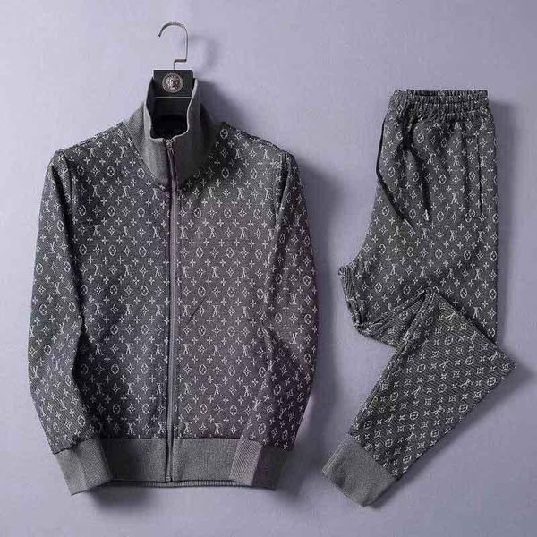 

designer tracksuit men luxury sweat suits autumn brand mens jogger suits jacket + pants sets sporting suit hip hop sets high quality, Gray