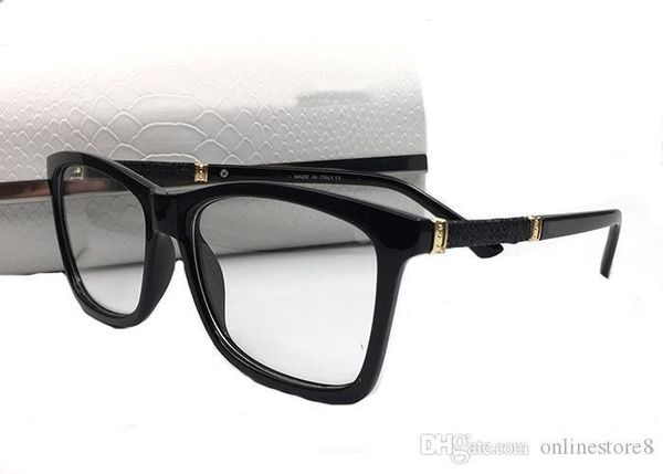 

luxury designer square optical frames transparent sunglasses for mens women ornamental style myopic glasses oculos with box, White;black