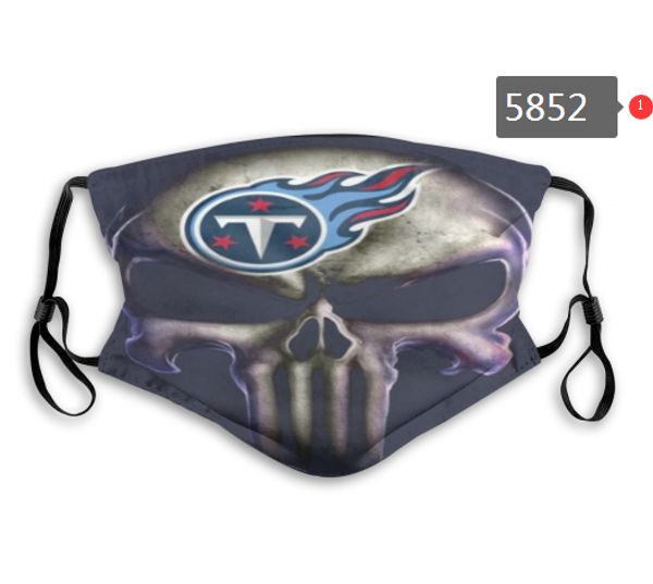 

2020 new designer 5-layer dust mask men and women football team saints titans fashion ice hockey breathable personality skull face mask