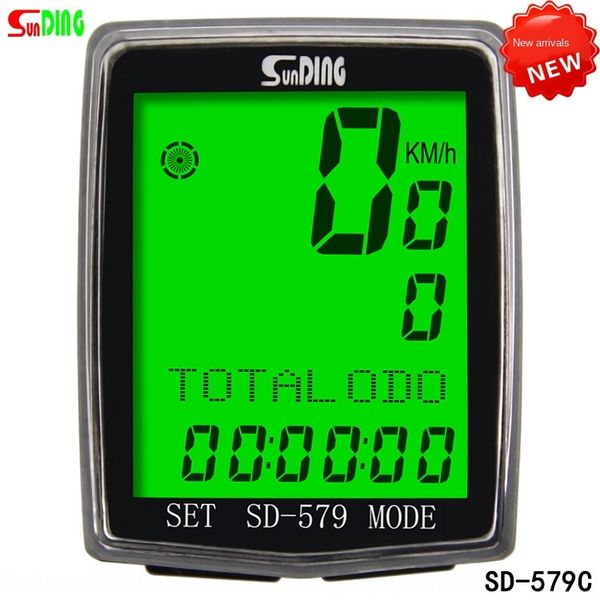 

новая sd-579 shundong код велосипеда код велосипеда проводной одометр подсветка спидометра английского языка