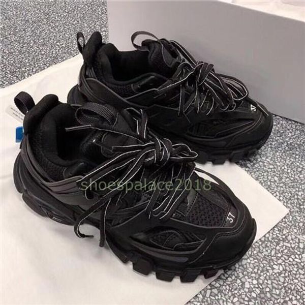 

men women casual shoes track 3.0 sneakers tess paris men gomma maille black low track 3m triple s shoes outdoor jogging designer clunky