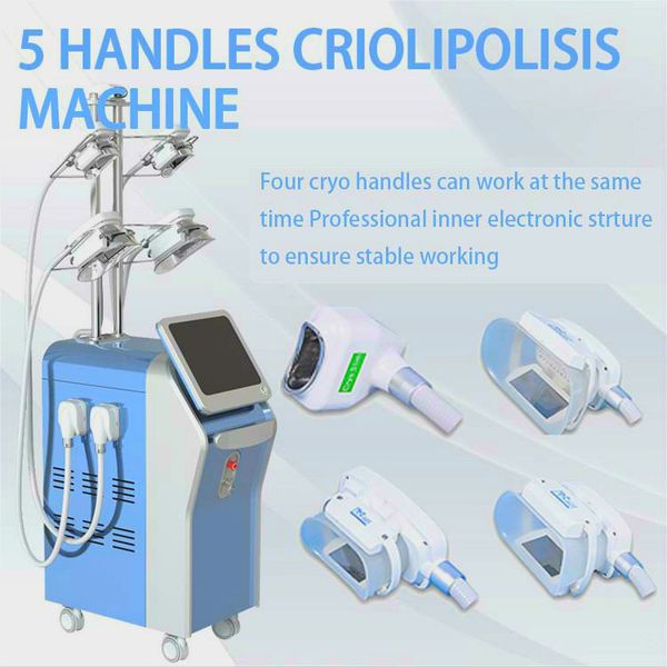 

new model cryolipolysis fat e slimming cool technology 5 cryo handles 360Â° fat ing cellulite removal machine