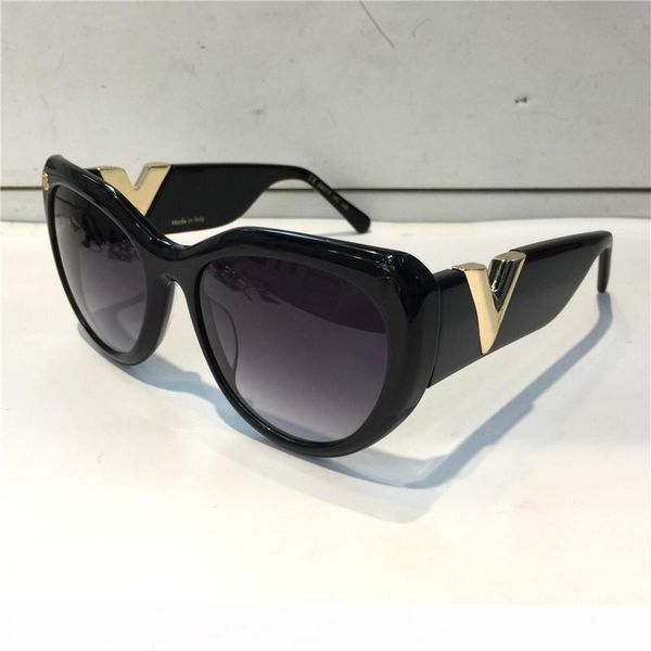 

z0902e sunglasses for women popular retro vintage women designer sunglasses shiny gold summer style laser plated come with case, White;black