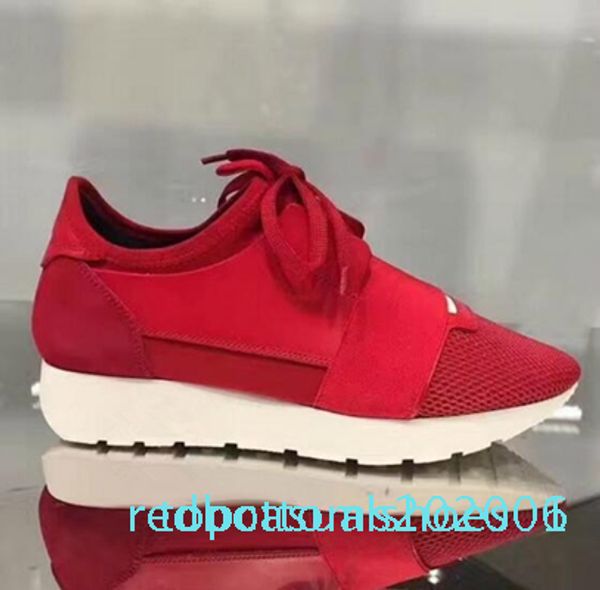 

classic brand designer sneakers mens fashion leather mesh mens womens race runners trainer shoes at01, Black