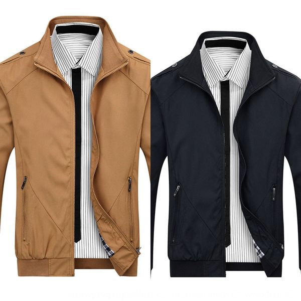 

men's autumn new korean style trendy slim clothes solid color handsome clothes jacket jacket casual men's clothing, Black;brown
