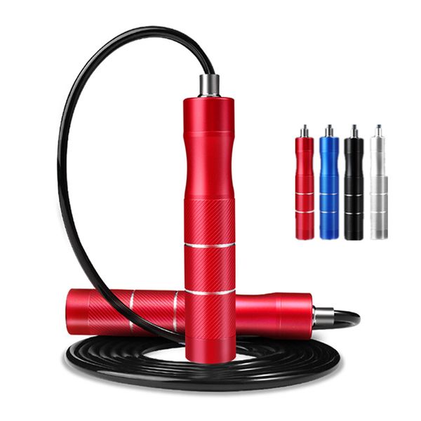 

jump ropes weighted speed crossfit skipping rope with ball bearing aluminum alloy non-slip handle for home fitness workouts boxing