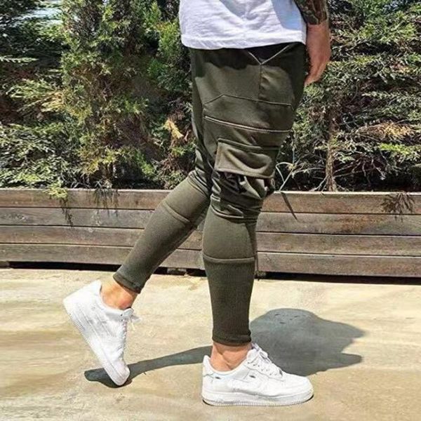 

sports sweatpants mens slim casual jogger long dance bottoms sportwear, Black