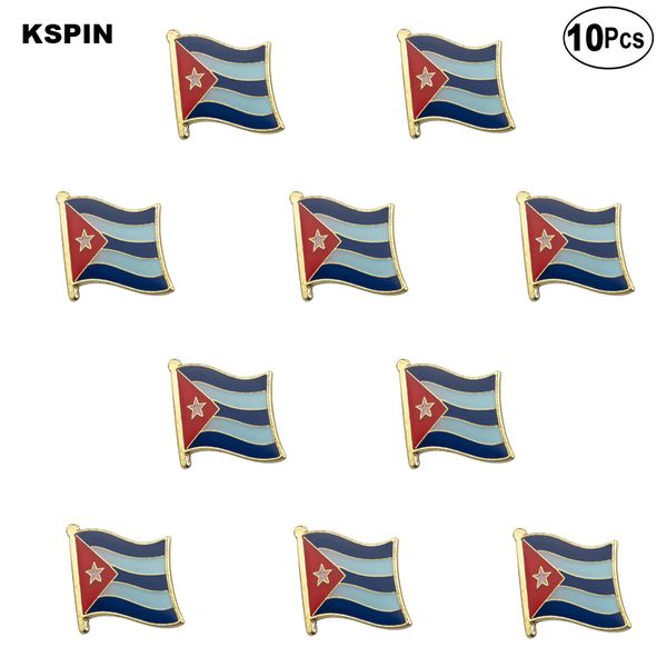 

cuba flag lapel pin flag badge brooch pins badges, Gray