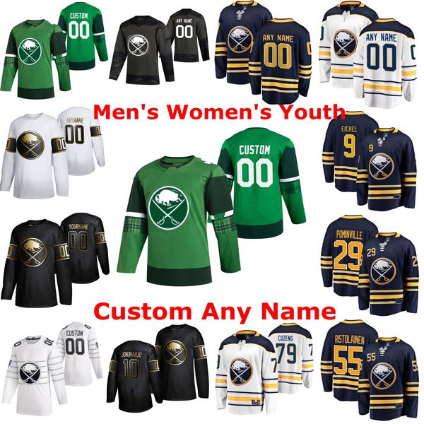 

2020 buffalo sabres st. patrick's day hockey jerseys wayne simmonds jersey jack eichel sam reinhart jeff skinner jake mccabe custom sti, Black;red