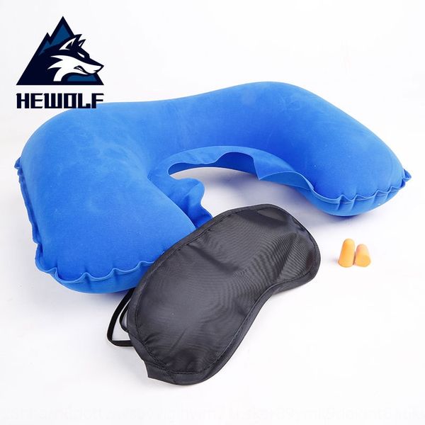 

wxjdv male wolf 040 new u-shaped travel u-shaped neck inflatable neck outdoor sleeping portable cervical pillow travel sanbao inflatable pil