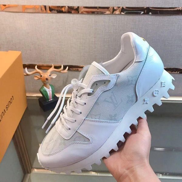 

2020w limited edition fashion men's casual shoes lace up outdoor shoes coach sneakers leather low-tennis men's sneakers 38-451, Black