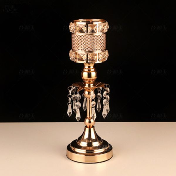 

европейский стиль кристалл подсвечники металл стекло подсвечники именная centerpiece партии рождество домашнее украшение бесплатная доставка