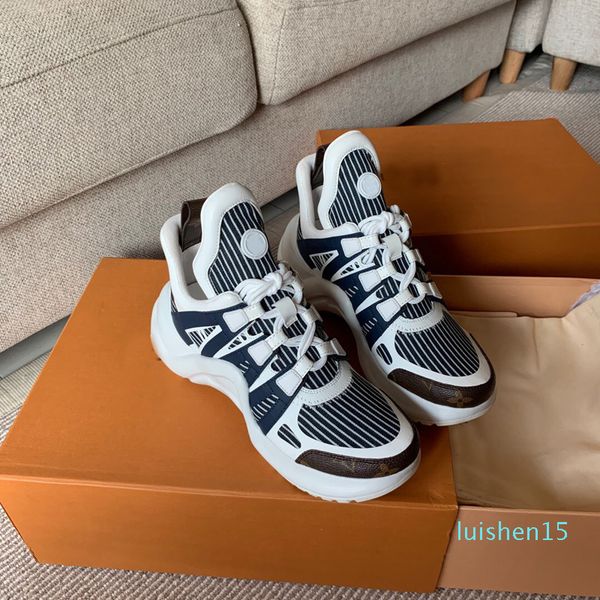 

df 2019 selling breathable starlight breathable fashion luxury designer multicolor couple casual shoes l15, Black