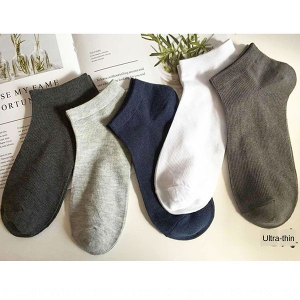 

eb6gs men's comfortable fashion men's cotton summer cotton and sockssweat-absorbent breathable all-match short socks thin socks ni, Black