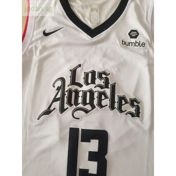 

681 new jersey men's george #13 answear sports jerseys white s-xxl stitched jersey, Black;white