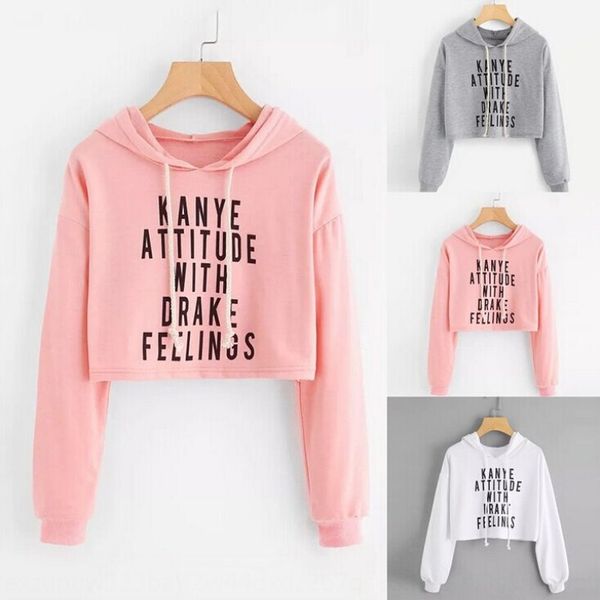 

autumn letter print short for women autumn letter print sweater short sweater for women, Black