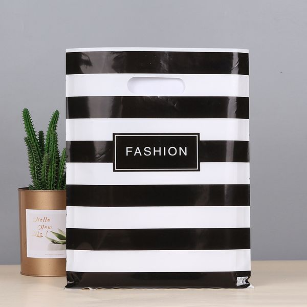 

gift wrap more pattern jewelry plastic bag wholesale 50pcs/lot black&white striped packaging bags thick small boutique pouches