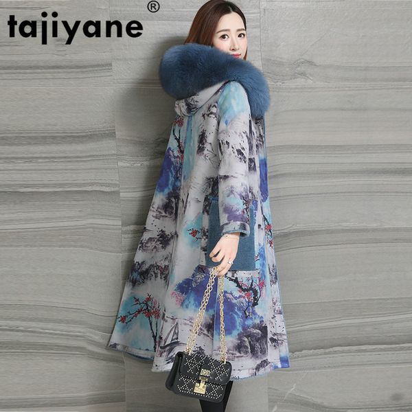 

real fur coat fur hooded 100% wool jacket korean autumn winter coat women clothes 2020 sheep shearling double-side wear 3677, Black