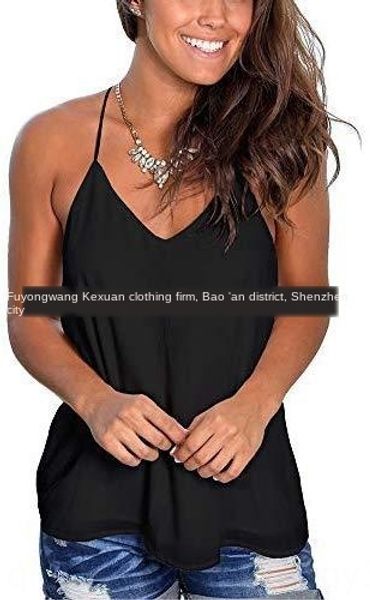 

2020 sling shirt camisole v-neck solid color women's wear 2020 sling shirt camisole vest v-neck solid color vest women's wear, Camo