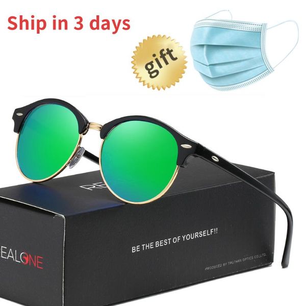 

browline round sunglasses womens polarized fashion sun glasses for women brand designer ladies beach sun shade men 3864, White;black