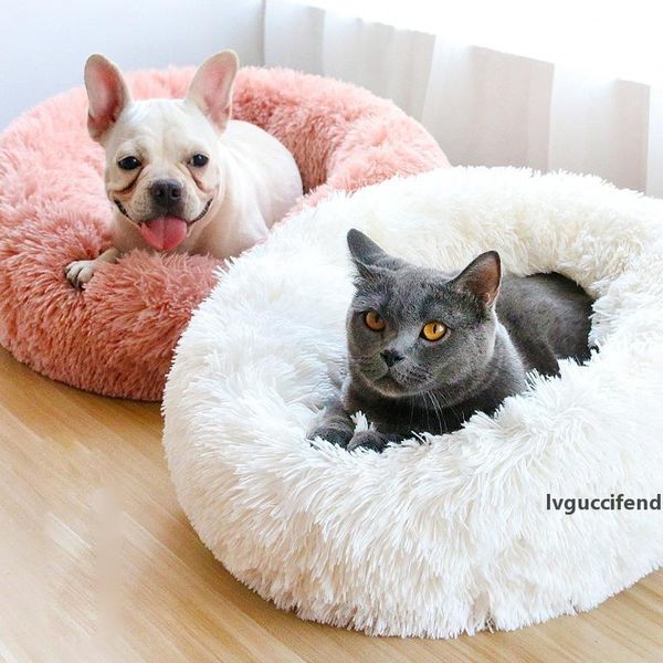 

super soft cat bed for small large dog bed cats sofa winter mats house for cat plush cat nest pet deep sleeping bed hondenmand t200101