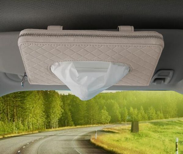 

car tissue box napkin holder auto paper cover case organizer towel holder kleenex boxes