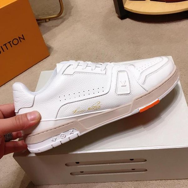 

mens shoes luxury fashion trainer sneaker lace -up flats casual leather big size chaussures pour hommes trainer sneaker 2020