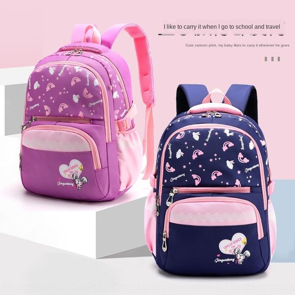 

2020 new schoolbag pupil boy girl ridge to reduce burden 3-4 to 6 bag backpack grade light children backpack