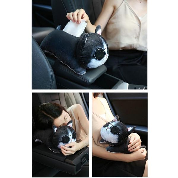 

car accessories cute cartoon plush tissue holder box cover home decor paper towel holder car tissue box #yl10