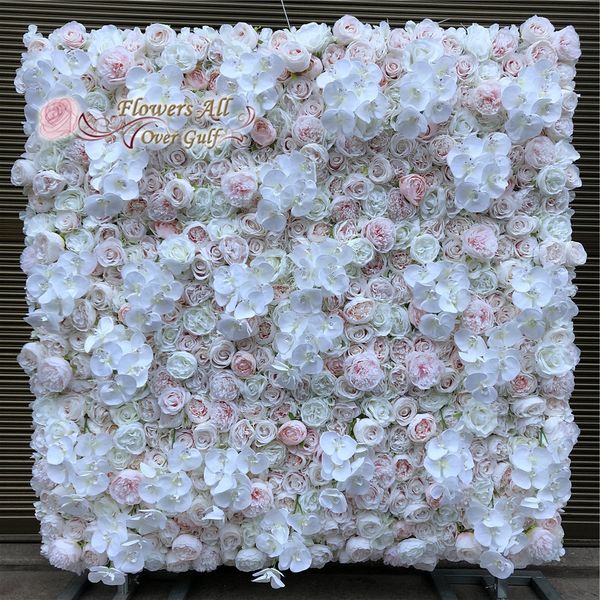 12 Stück künstliche Hochzeitsblumen für die Wand und gefälschte Blumenläufer. Verwenden Sie Rose für die Hintergrunddekoration bei Hochzeiten