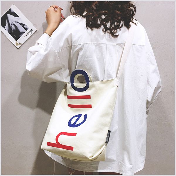 

the new 2020 trend is a seller of one-shoulder canvas straddle bags, fashionable casual handbags