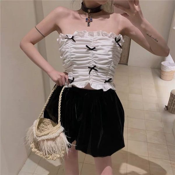 

2020 summer women's new cute handmade bow stretch pleated plastering for coat, women to wear outside, Camo