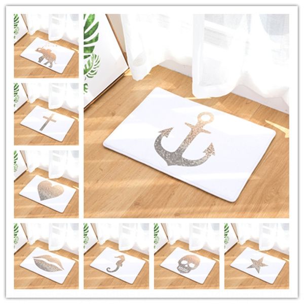 

colorful white background golden picture floor door-to-door door bath non-slip bedroom living room carpet non-slip mat carpet mat