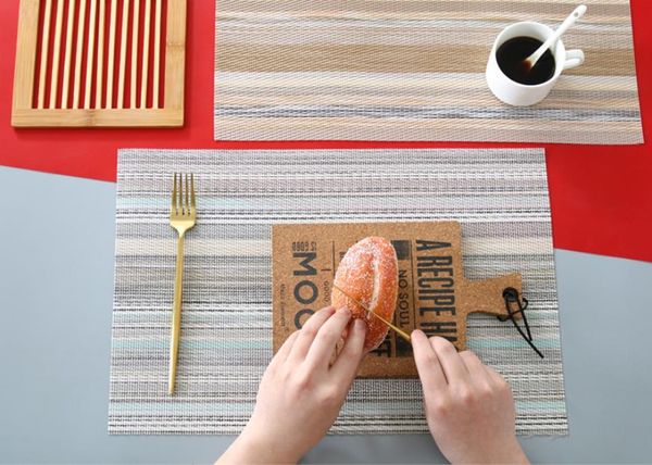 

japanese style placemat heat insulation pad waterproof table mat european style coaster bowl mat plate mat table linen anti-scald