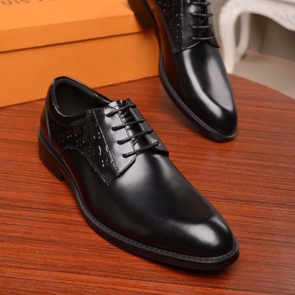 

2020 новый список мужская модельная обувь, верхнее качество вскользь mens casual обувь известный дизайнер luxury fashion mens платье обувь р, Black