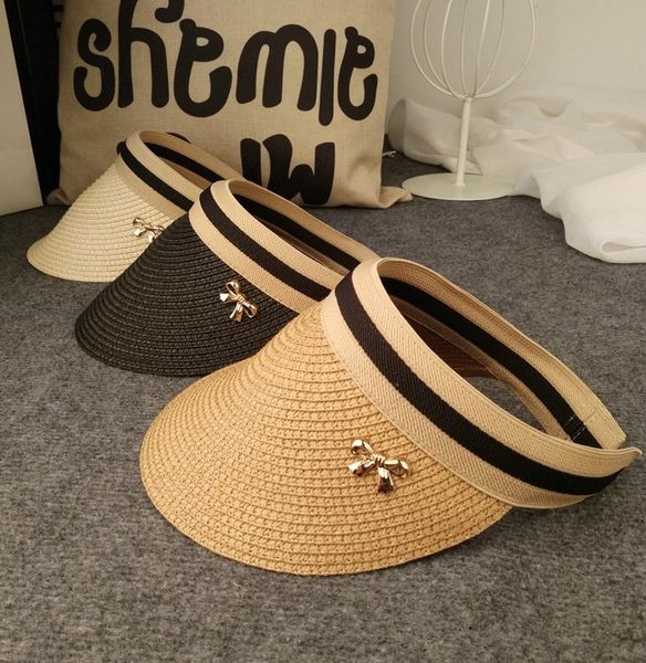 

straw sunscreen straw hat sunscreen hat, Blue;gray